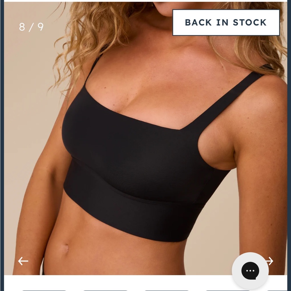 Black Square Neck bralette
